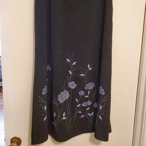 Embroidered Maxi Skirt